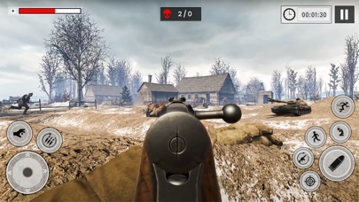 World War Gun Shooting Mission Screenshot on iOS