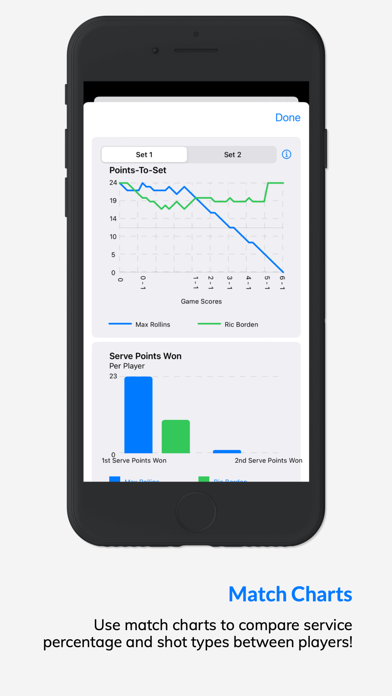 MatchTrack Tennis Score Keeper Screenshot