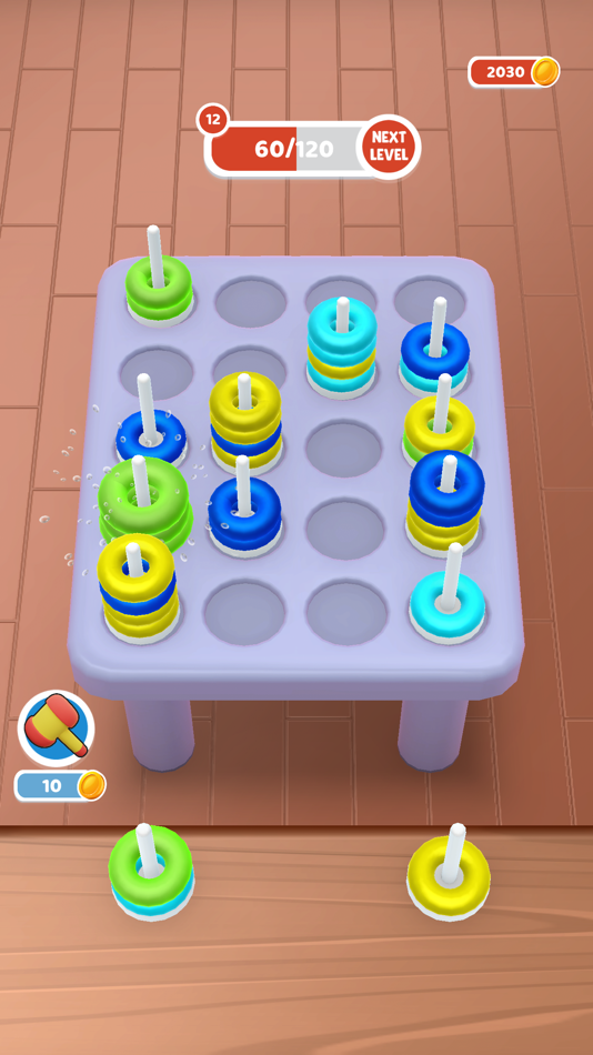 #6. Torus Sort (iOS) 由: 3A YAPIM VE YAZILIM DANISMANLIK LIMITED SIRKETI
