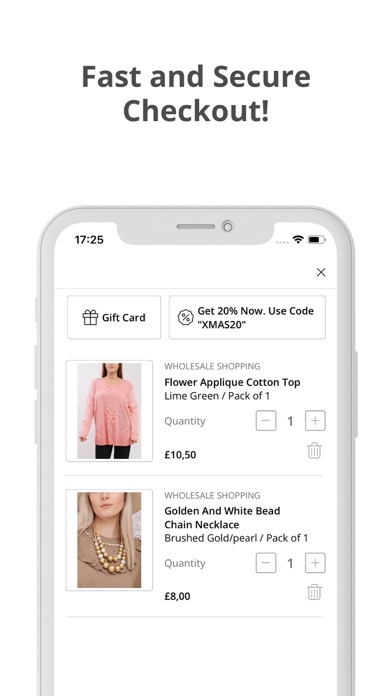 Wholesale Shopping Screenshot