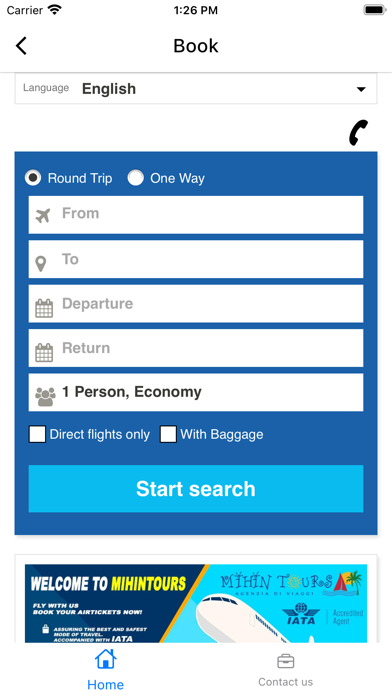 Mihin Tours Screenshot