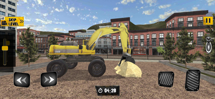Road Construction Excavator 3D
