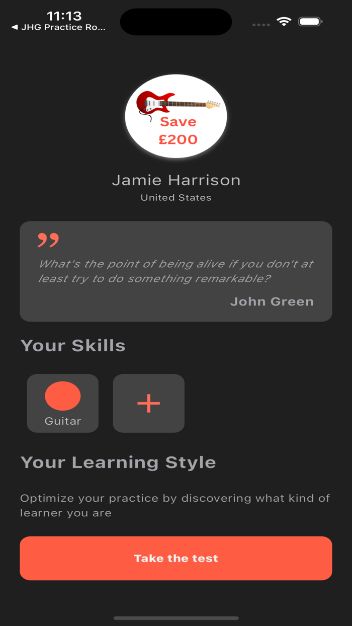 JHG Practice Routines