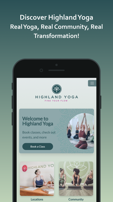 Highland Yoga Studio Screenshot