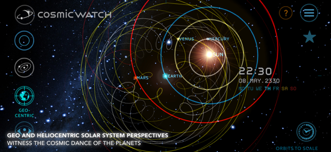 Capture d'écran de Cosmic-Watch