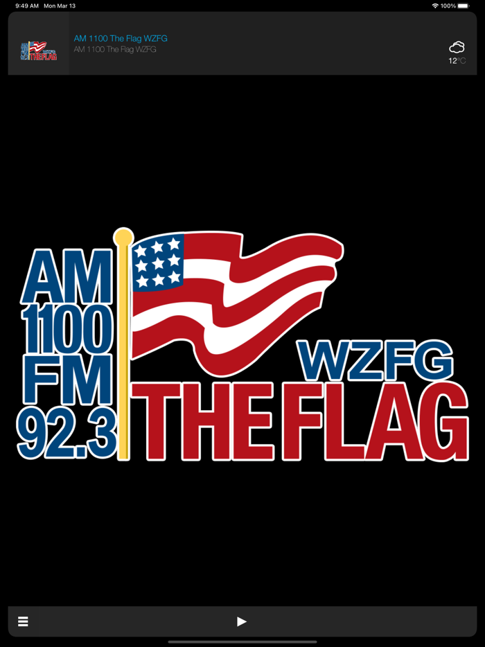 AM 1100-FM 92.3 The Flag WZFG
