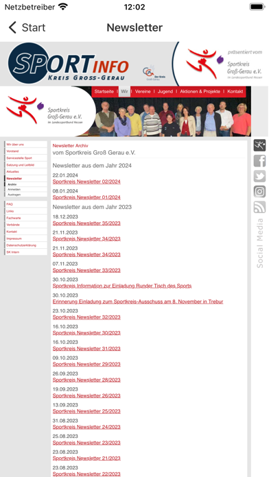 Sportkreis Groß-Gerau e.V. Screenshot