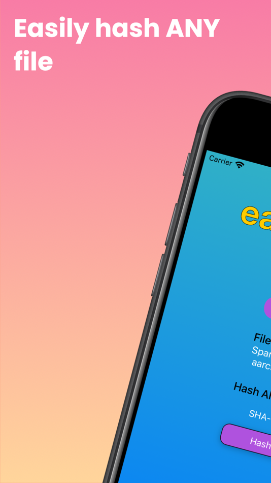 #1. easyHash (iOS) By: John Battle