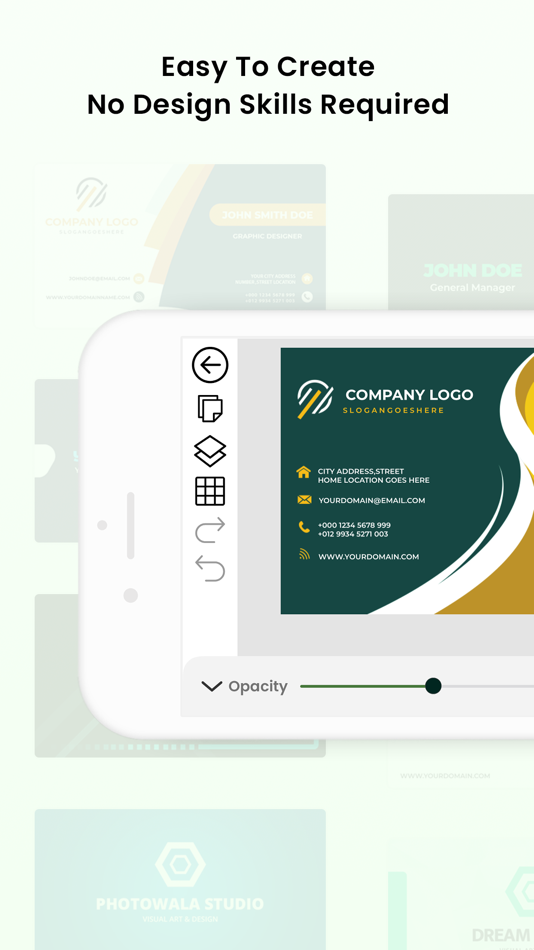 #8. Business & visiting card Maker (iOS) Podle: Mayank Mangukiya