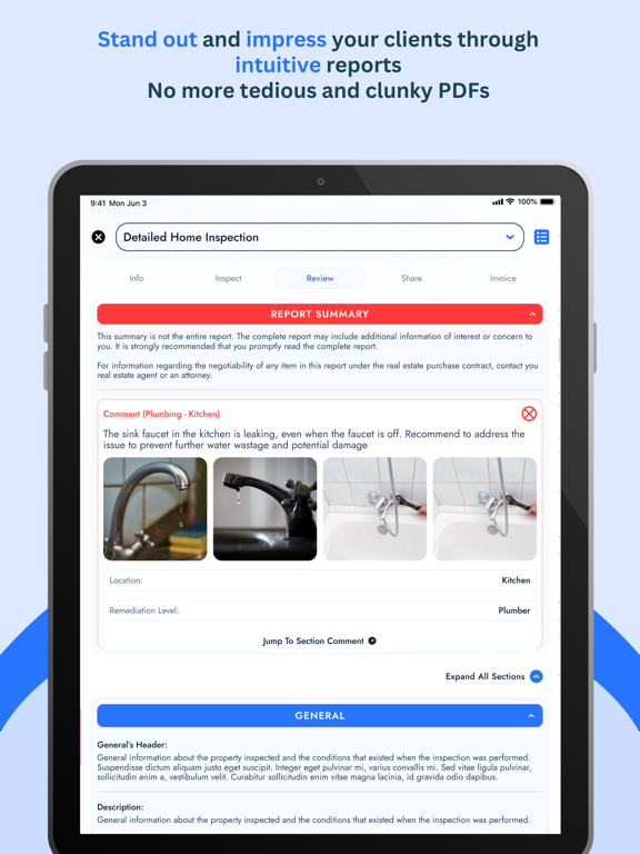 Scope Inspect: Home Inspection iPad screenshot 4 - Business app