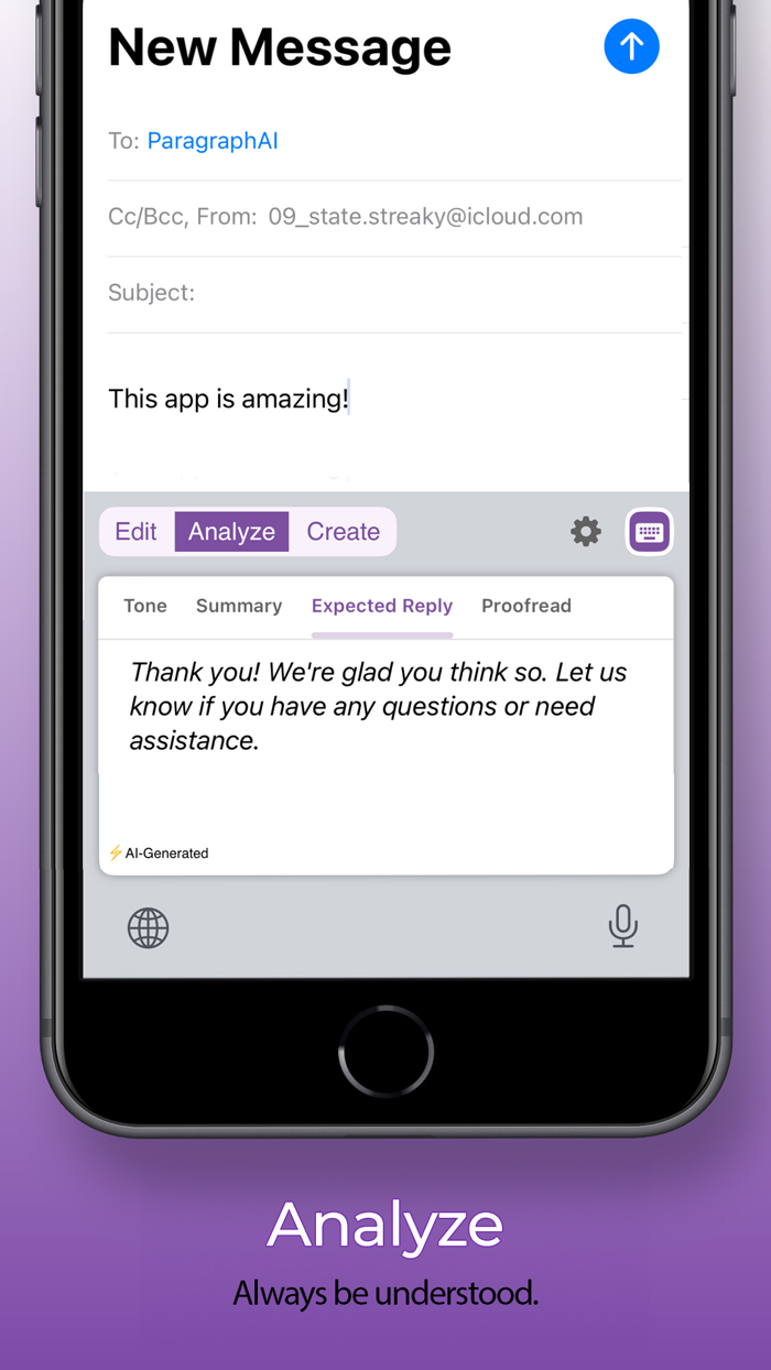 ParagraphAI Keyboard and Writer