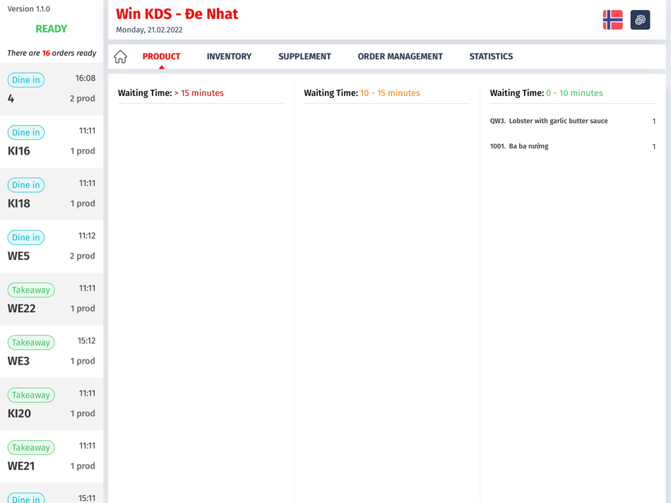 #2. WinSmart KDS (iOS) Door: Win Solution AS