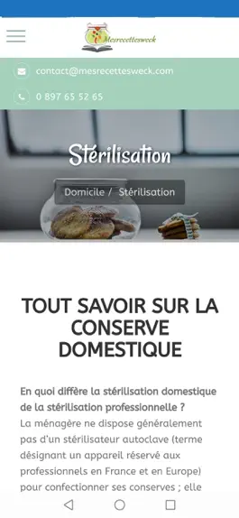 Game screenshot Mes recettes weck apk