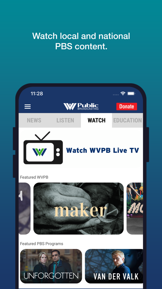 #6. WVPB Public Media App (iOS) 由: West Virginia Public Broadcasting
