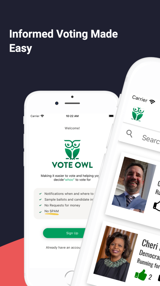 #1. Vote Owl (iOS) By: UARExperiences, Inc.