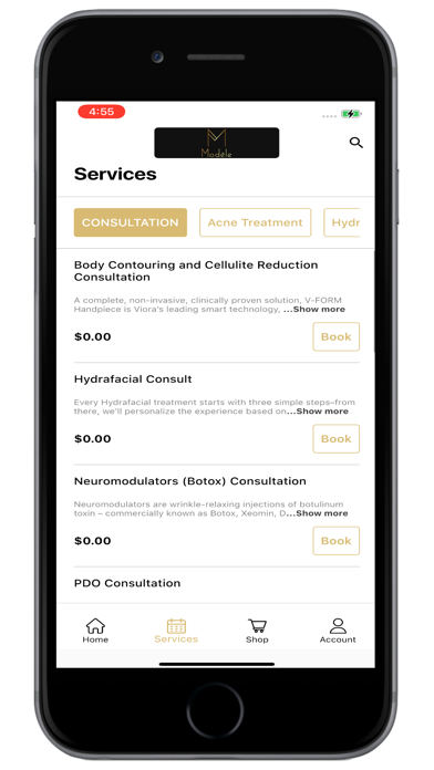 Modele Spa Screenshot