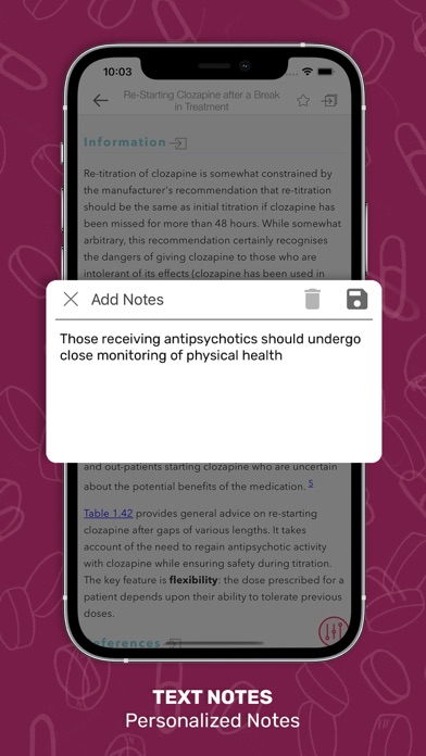 Psychiatry Prescribing Guide Screenshot