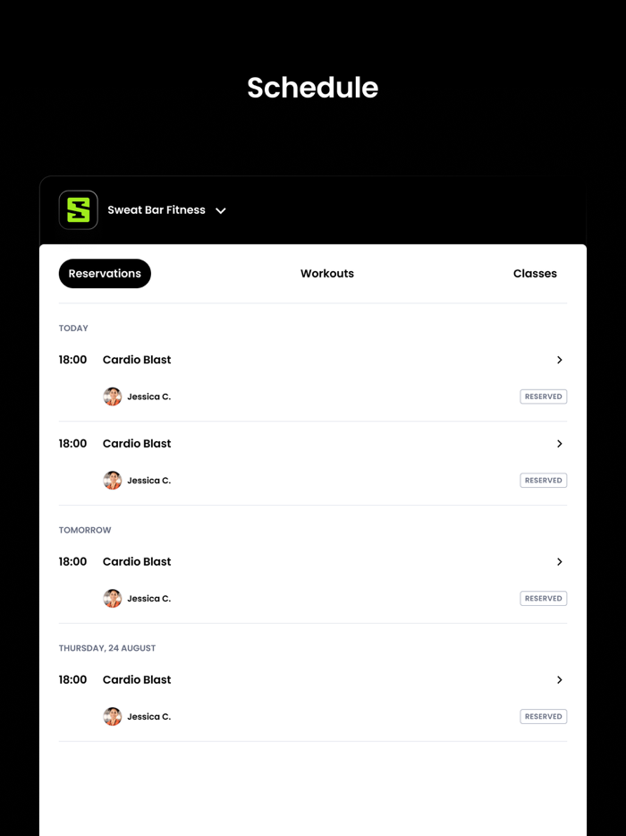 Sweat Bar Fitness PA