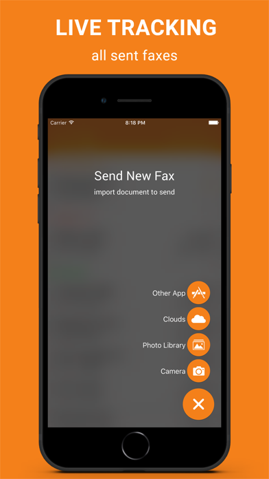 FAX App : send fax from iPhone Screenshot