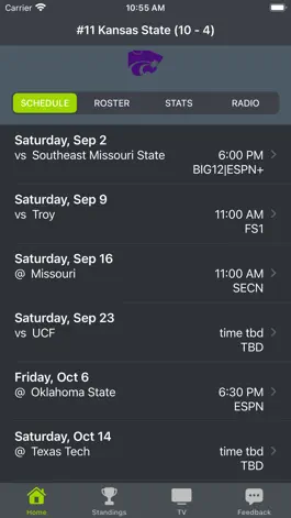 Game screenshot Kansas State Football Schedule mod apk