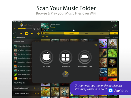 MusicStreamer iPad app afbeelding 1