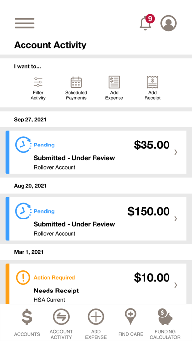 myHealthSpend Screenshot