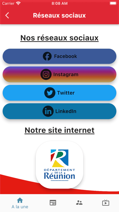 Département de La Réunion 974 Screenshot