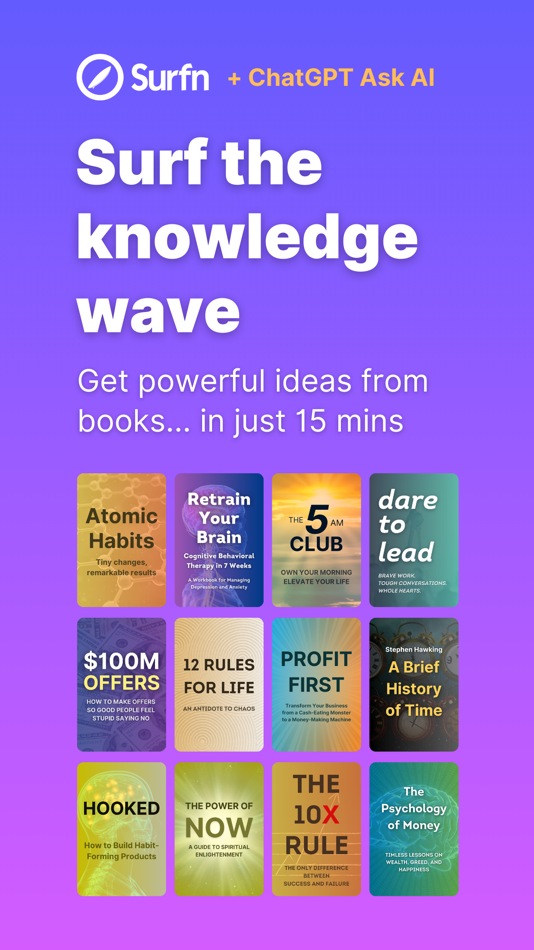 #1. Surfn: Dive into Books with AI (iOS) 由: Dayflash, Inc.