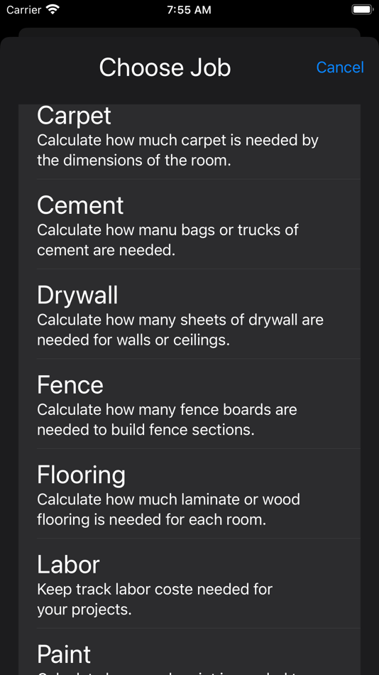 #6. Project Calculator (iOS) By: EasyStreet Apps