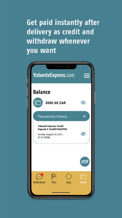YOBANTE EXPRESS - Delivery Screenshot