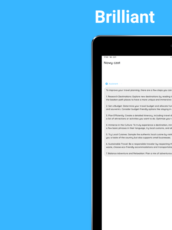 Brilliant TRAVEL iPad screenshot 1 - Travel app
