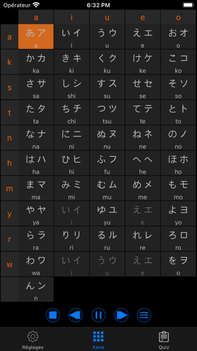 Screenshot #1 pour Phonétique japonaise