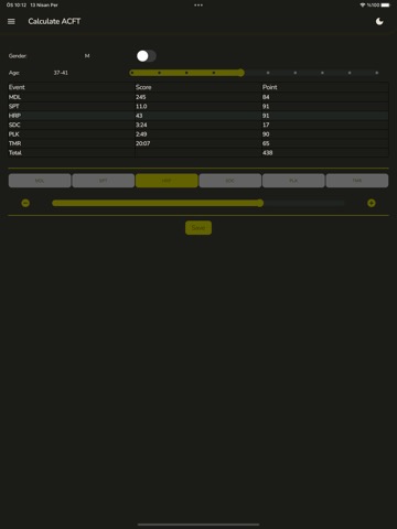 ACFT Calculator: Score,Chartのおすすめ画像3