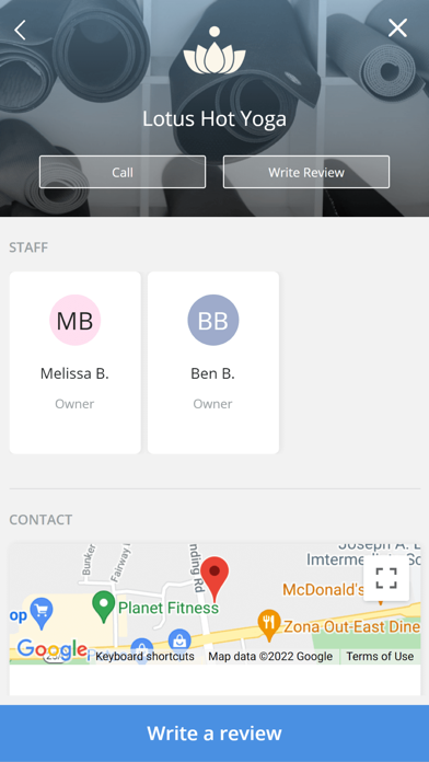 Lotus Hot Yoga Screenshot