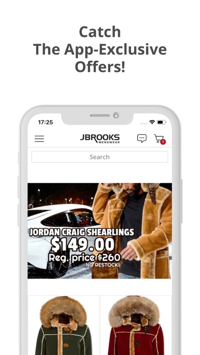 JBROOKS MENSWEAR Screenshot