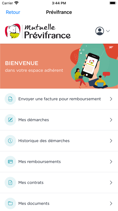 Prévifrance Screenshot