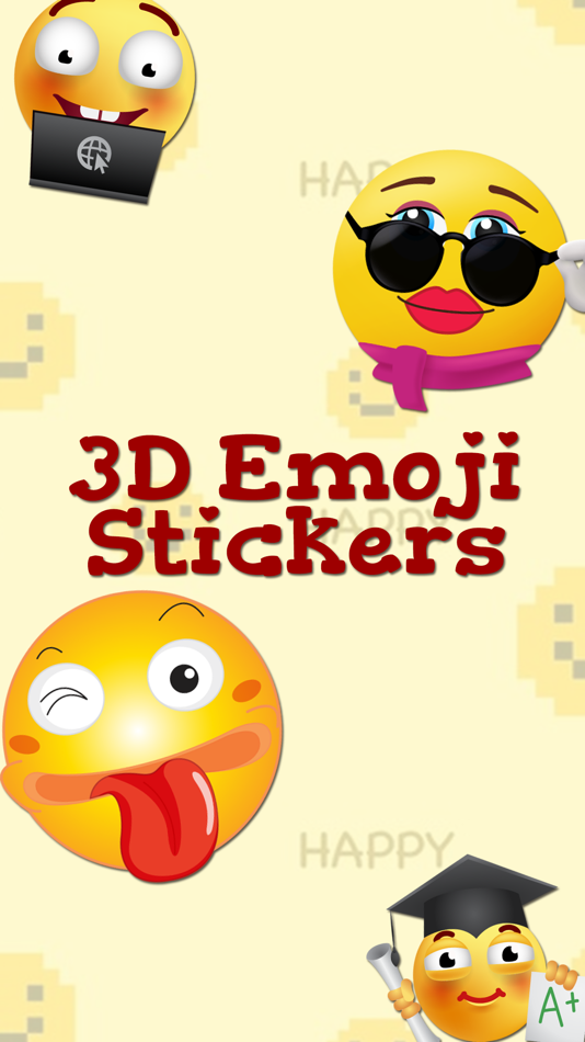 Emoji 3D Stickers - 1.2 - (iOS)