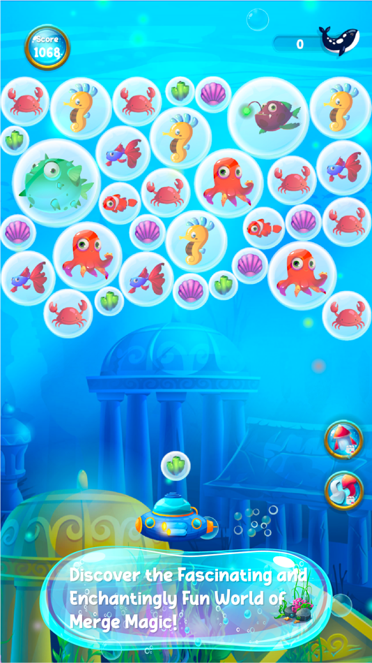 #1. Merge Bubble Blast Whale Games (iOS) 由: TWIGFUN STUDIO INC.