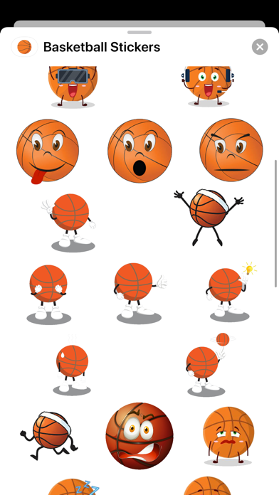 Screenshot #2 pour Basketball Stickers