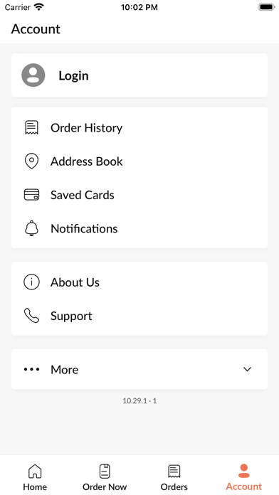 Options Sandwich Bar Screenshot