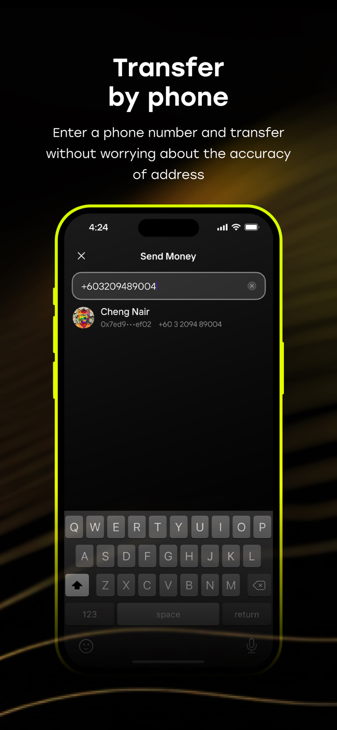 Leto - Transfer crypto