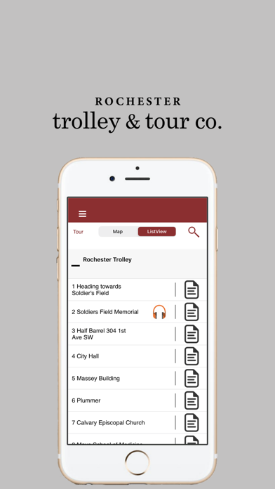 Screenshot 1 of Rochester Trolley App