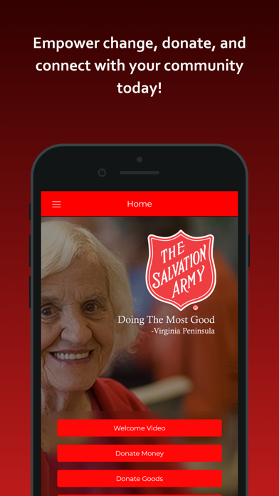 Salvation Army Virginia Penins Screenshot