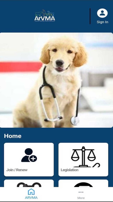 Ark Vet Medical Association Screenshot