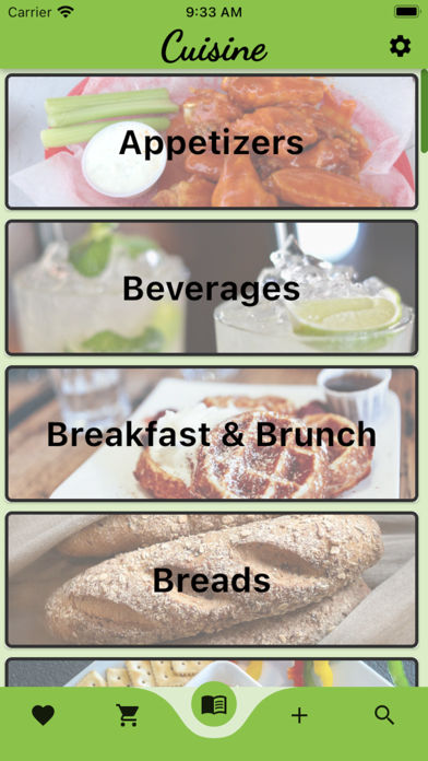 Cuisine Cookbook Screenshot