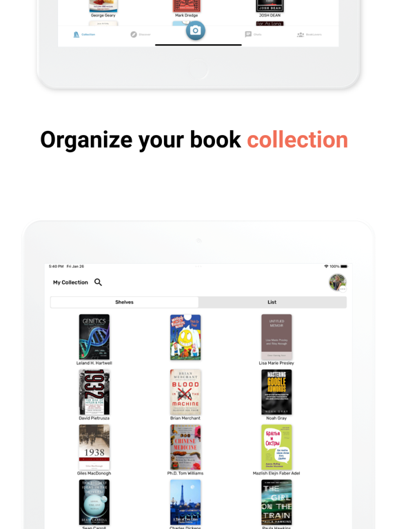 Book Lover iPad screenshot 3 - Social Networking app