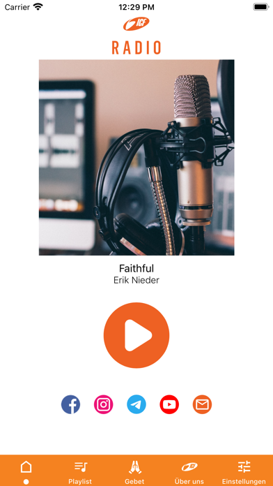 ICF Radio Player Screenshot