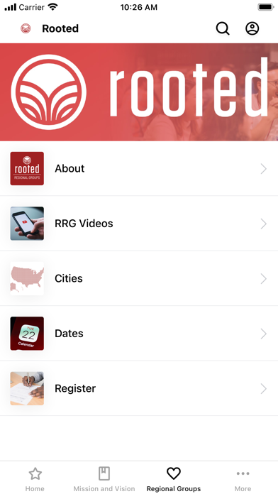 Rooted Ministries Inc Screenshot