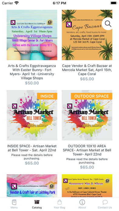 LLSN Events Screenshot