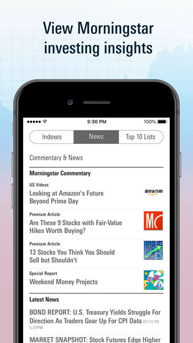 Morningstar for Investors Screenshot